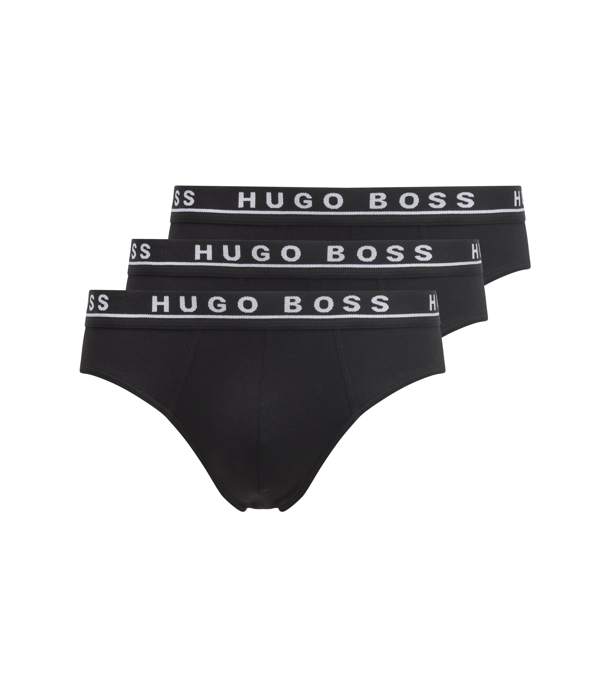 Hugo boss Slip Baumwolle Elastisch Logo Packung von Drei Brief 3P 50403552